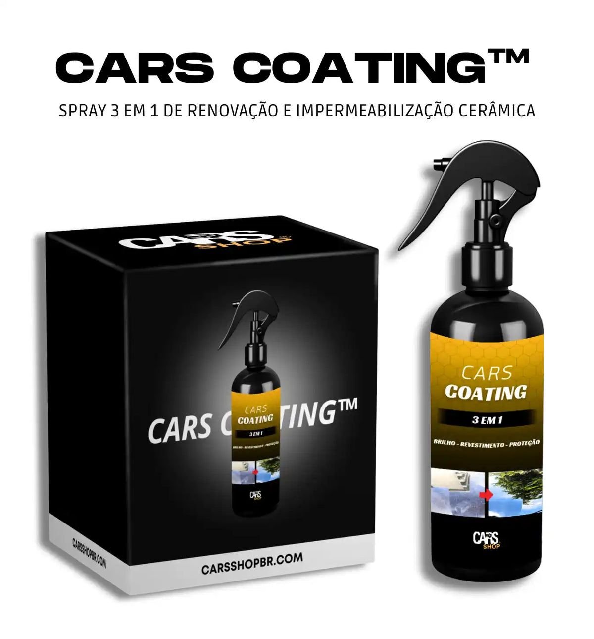 Spray 3 em 1 de Renovação e Impermeabilização Cerâmica - Cars Shop™